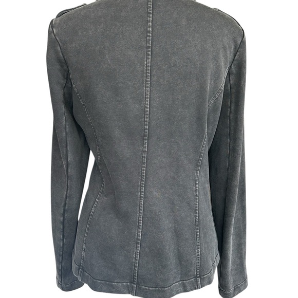 Doe & Rae black stonewash cotton blend zip up jacket with pockets
Small - Picture 3 of 8